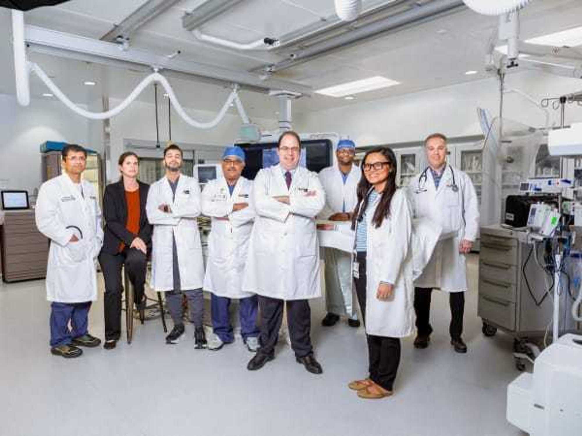 Doctors and medical staff at UTMB