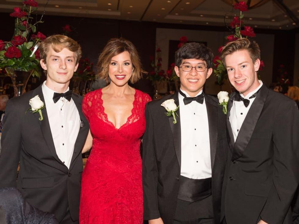 Dominique Sachse with Virtuosi students at Virtuosi Gala
