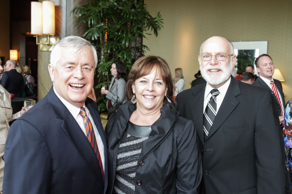 Don Sweat, from left, Patricia Lind and Richard Gruen at the National Philanthropy Day Awards November 2014