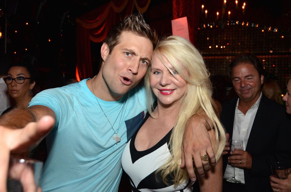 Don Vaughn and his mother Kathryn Vaughn at the Don Vaughn CD Launch Party August 2014