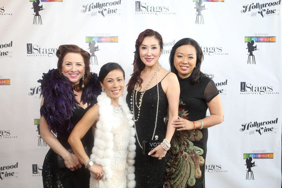 Donae Chramosta, Chau Nguyen, Mandy Kao, Miya Shay at the Stages Repertory Theatre Gala April 2015