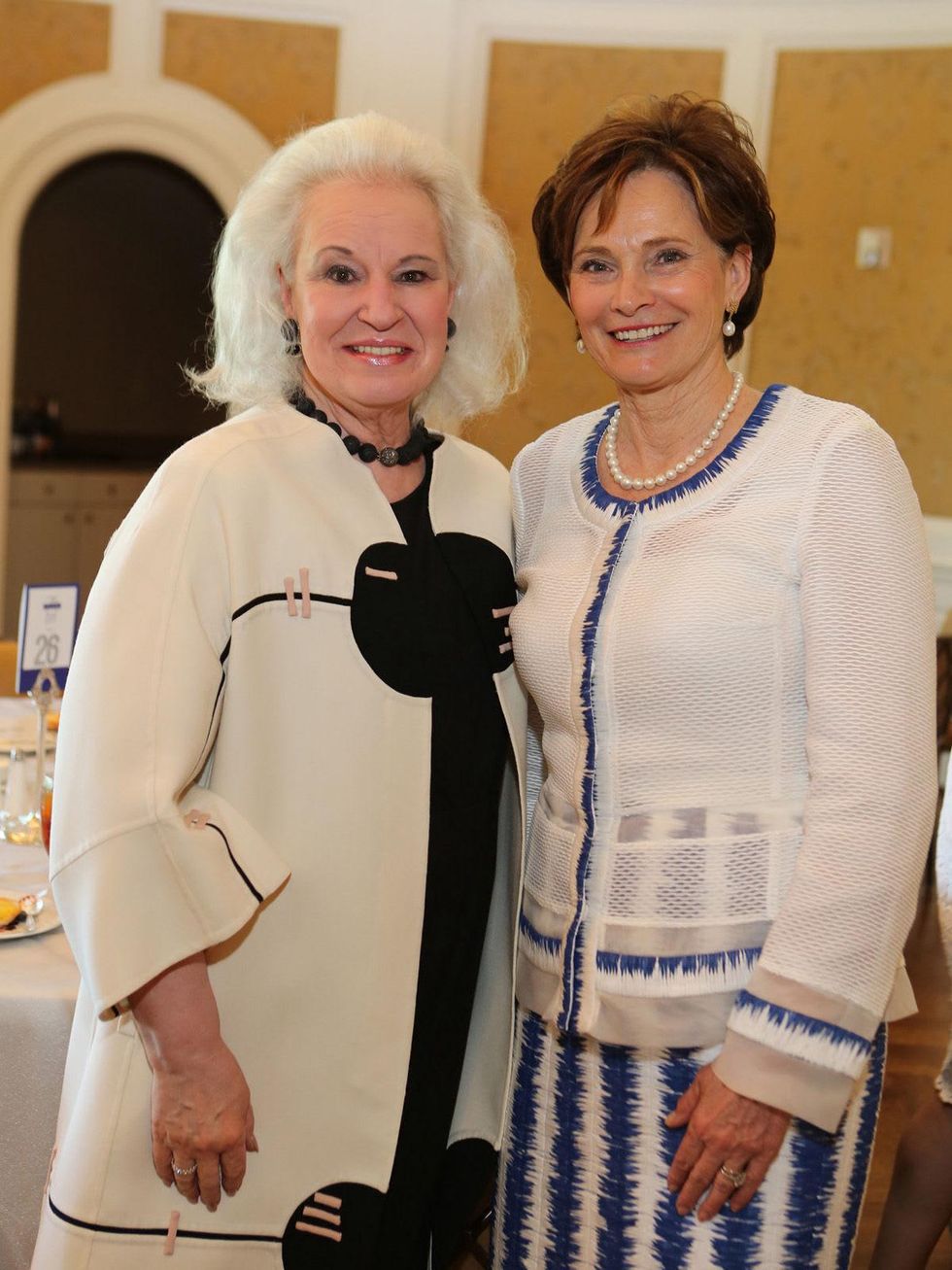 Donna Bruni, left, and Bobbie Nau at the St. Luke's Friends of Nursing luncheon April 2014