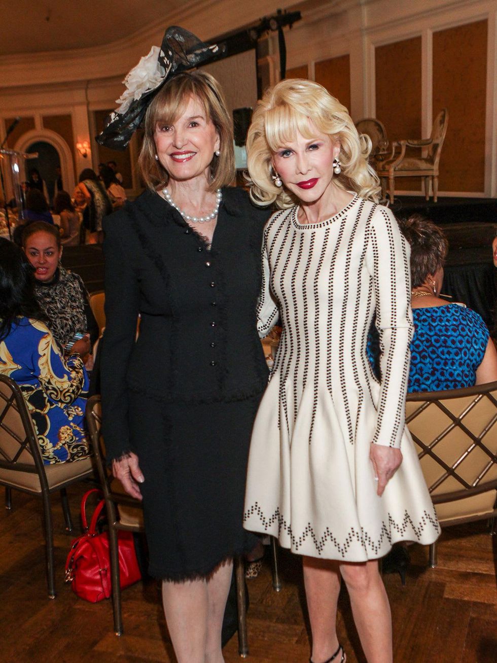 Donna Josey Chapman, left, and Diane Lokey Farb at the Passion for Fashion luncheon March 2014
