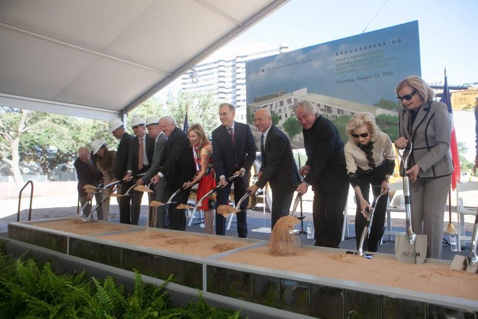 Donors participate in groundbreaking for Museum of Fine Arts Fayez S. Sarofim Campus and the new Glassell School of Art