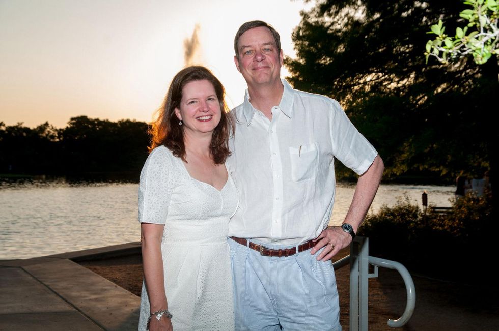 Doreen Stoller and Dan Piette at the Urban Green Birthday en Blanc May 2014