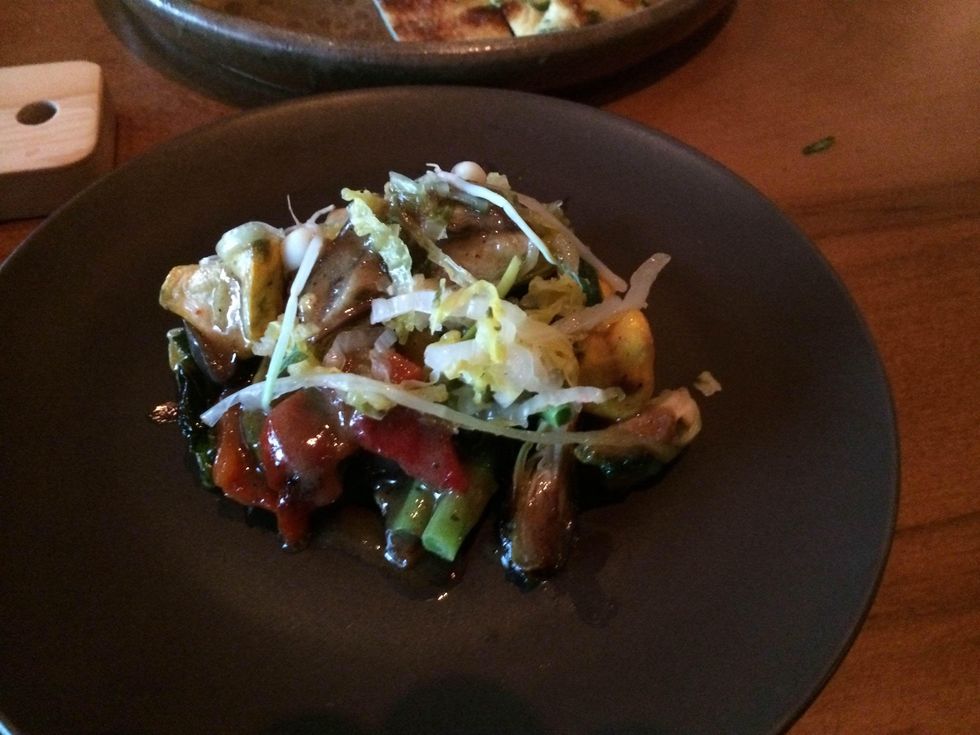 Dosi Korean restaurant charred vegetables