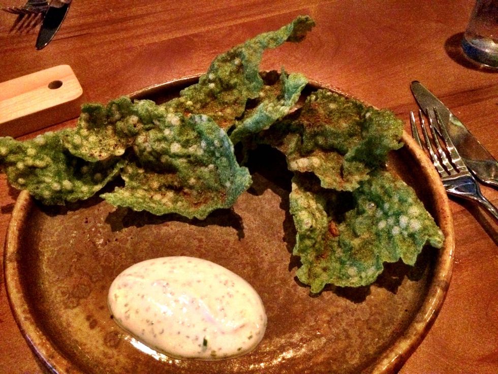 Dosi Korean restaurant kale chips