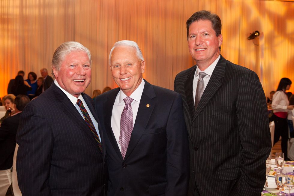 Doug Goff, from left, Jim Thompson and Michael Smith at the Sugar Land Wine and Food Affair April 2015