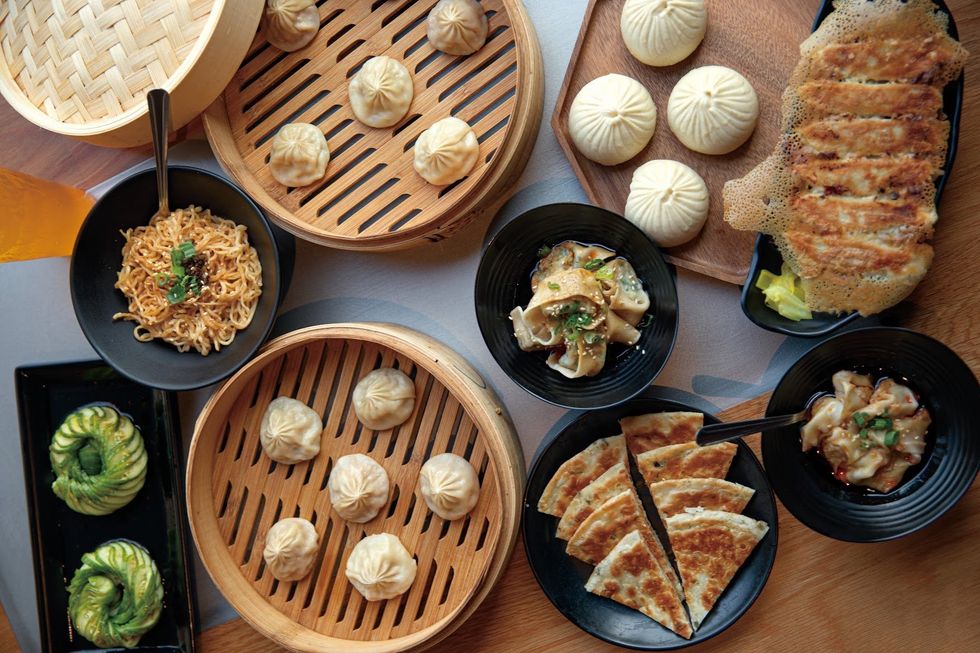 Dough Zone food spread