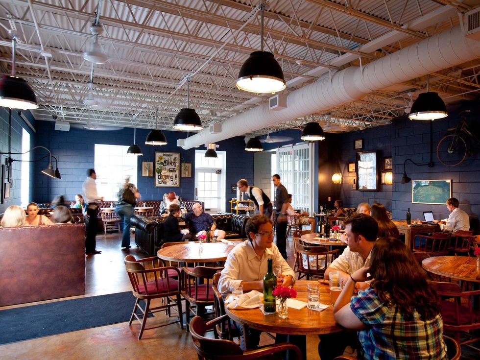 Down House interior with people