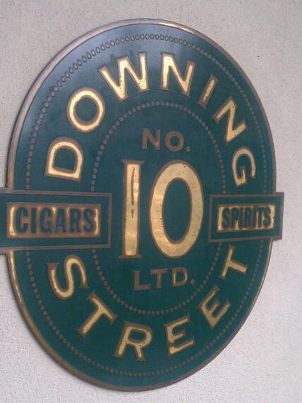 Downing Street Pub & Cigar Bar sign