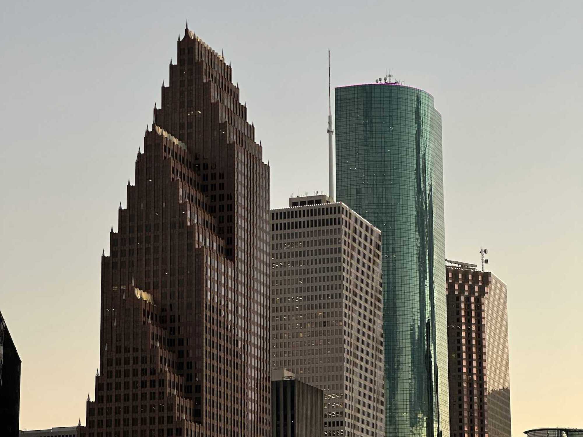 Downtown Houston buildings