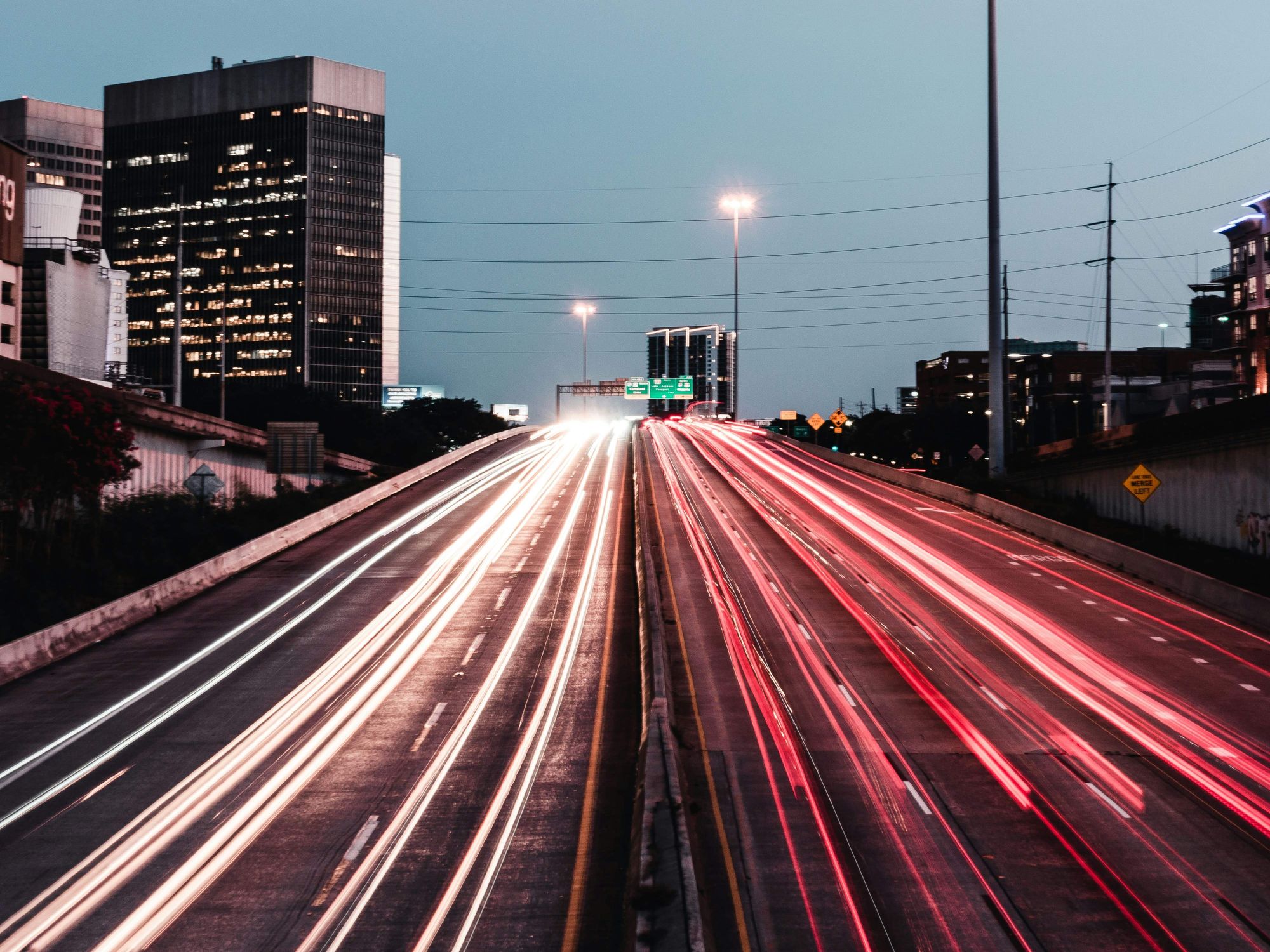 Downtown Houston freeway