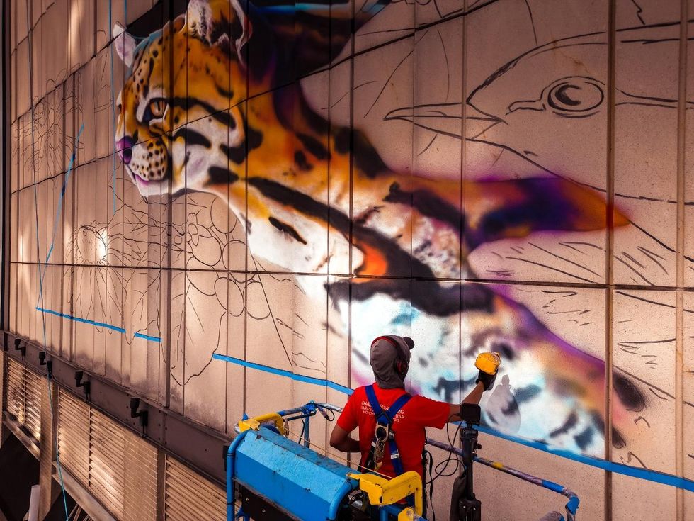 downtown houston mural Carlos Alberto