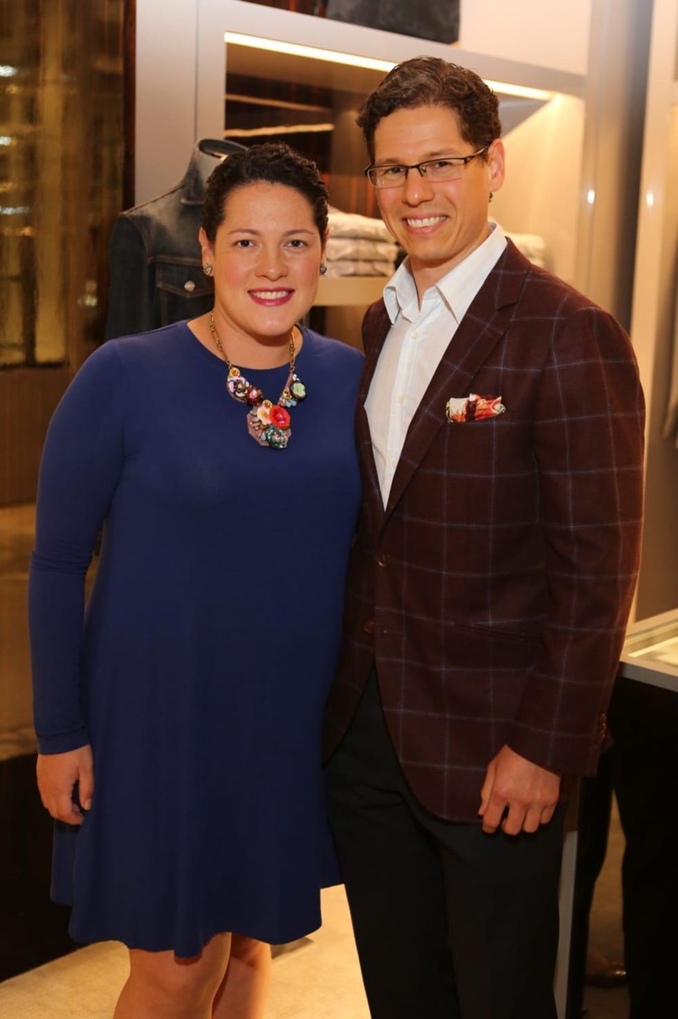 Dr. Alexander Pastuszak, Diana Cabrales at Blue Cure Party at Tom Ford