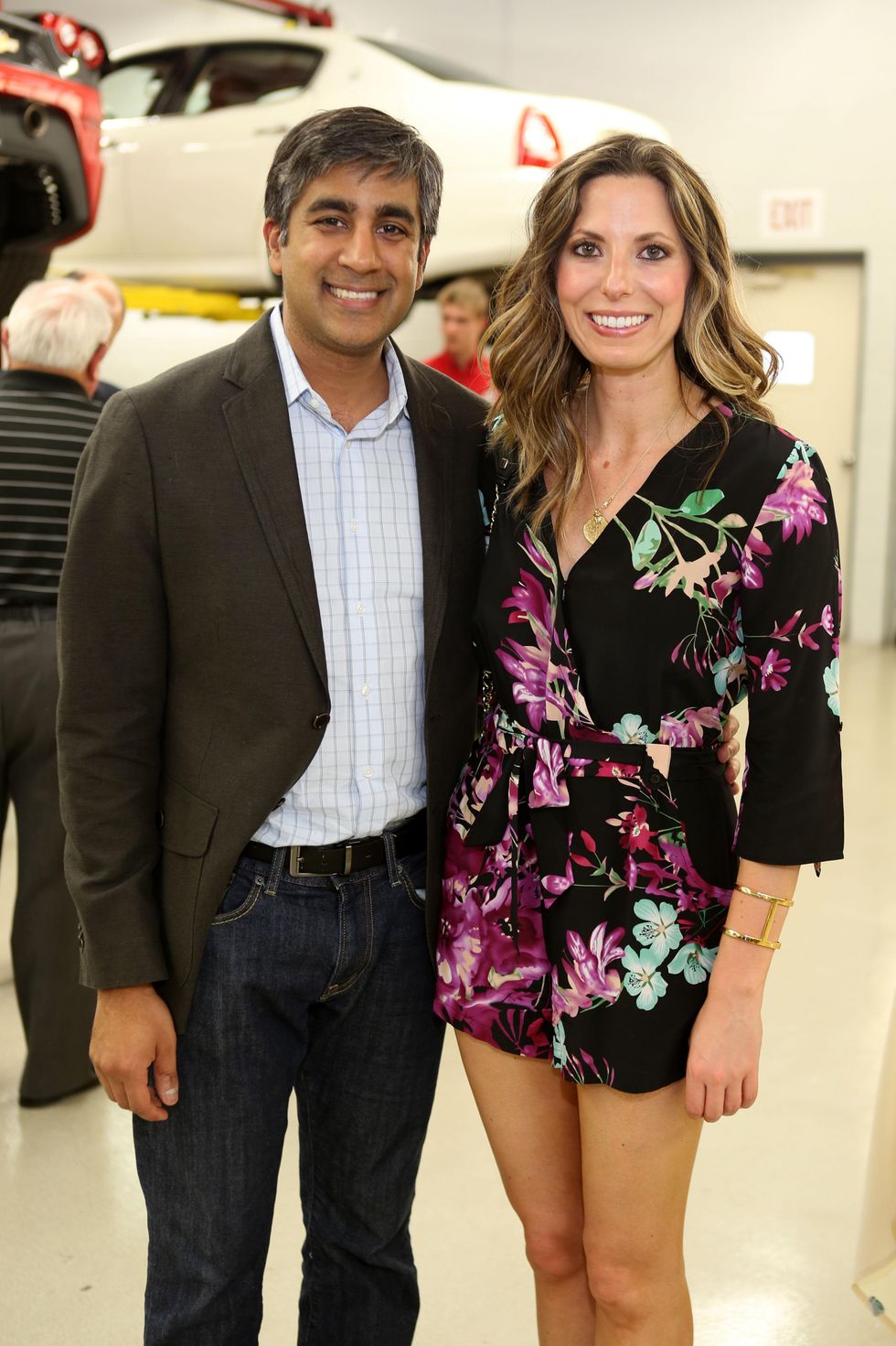 Dr. Ankur Kamdar and Dr. Courtney McCray at the Joints in Action at Ferrari of Houston June 2014.