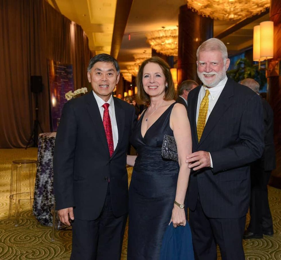Dr. Benjamin Chu, Deborah Cannon, Gardner Cannon at UTHealth Constellation Gala