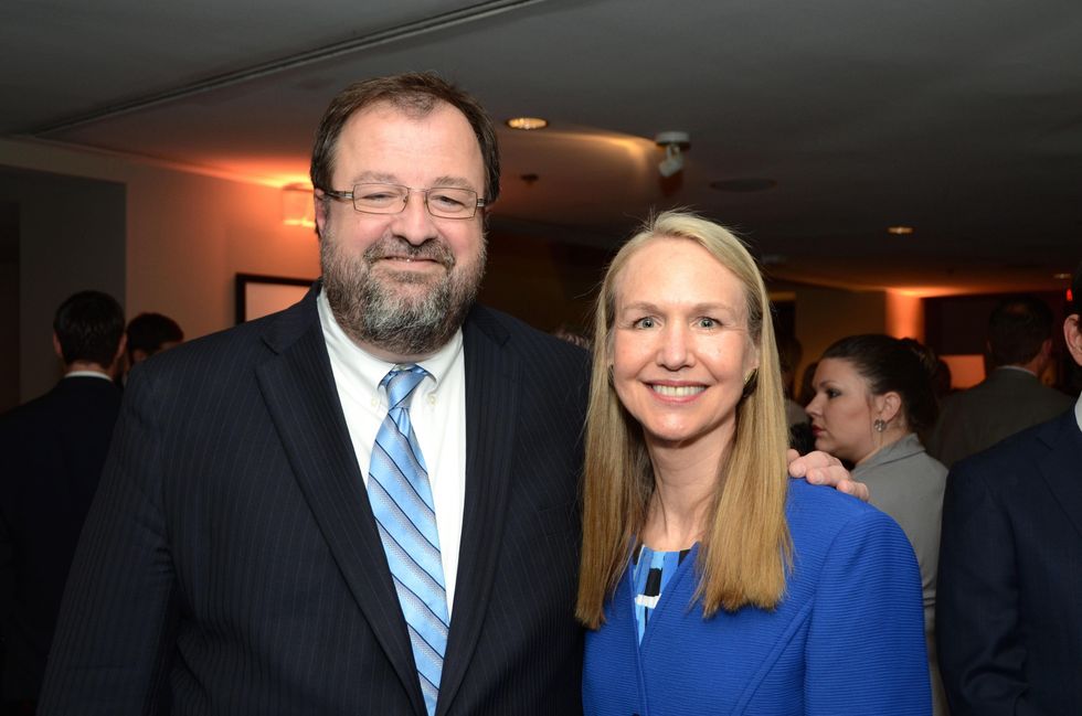 Dr. Bob Sanborn and Dr. Cathy Flaitz at the Children at Risk luncheon October 2014