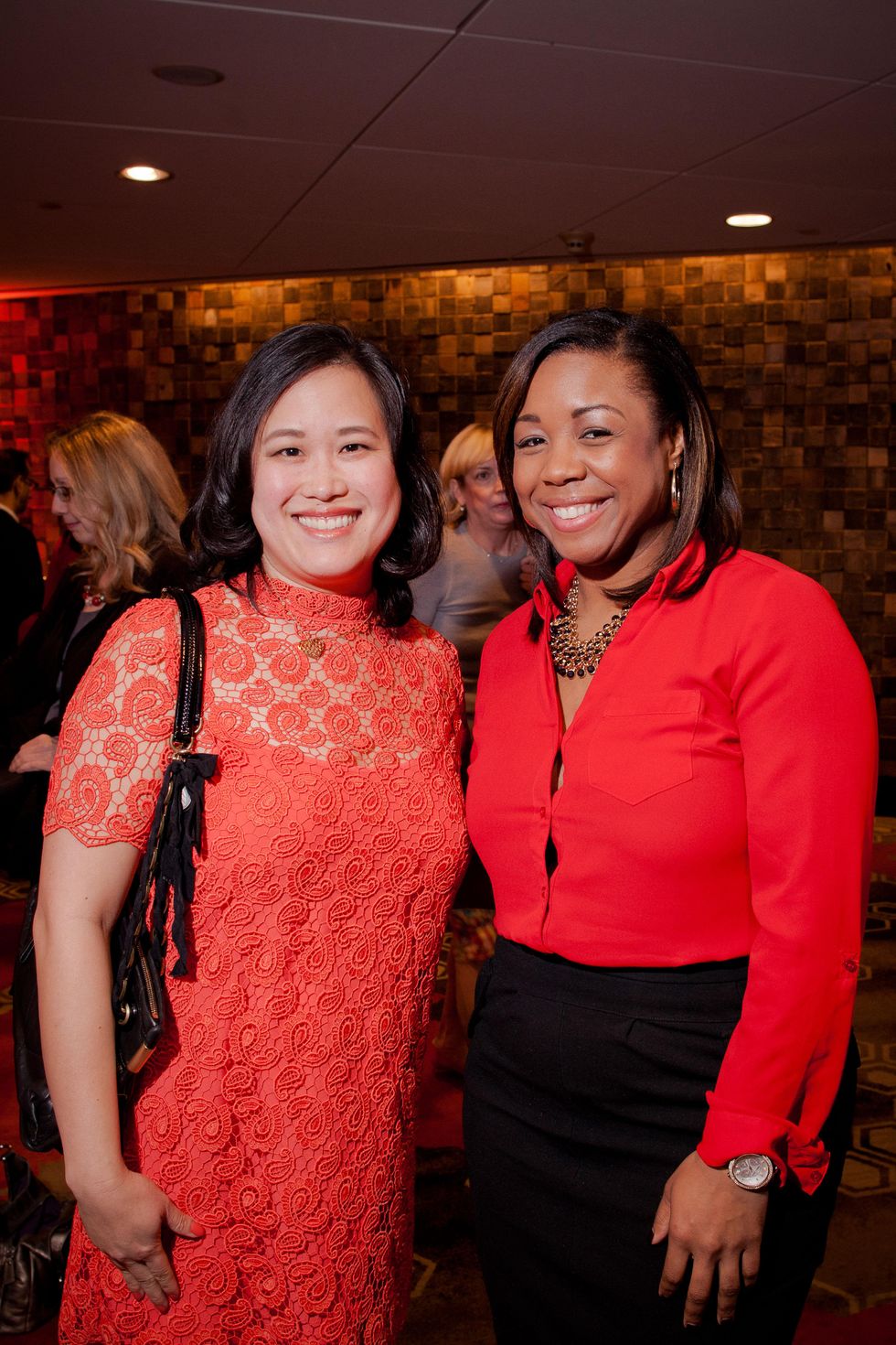 Dr. Christine Le, left, and Tamera Washington at the Texas Film Awards Event February 2015