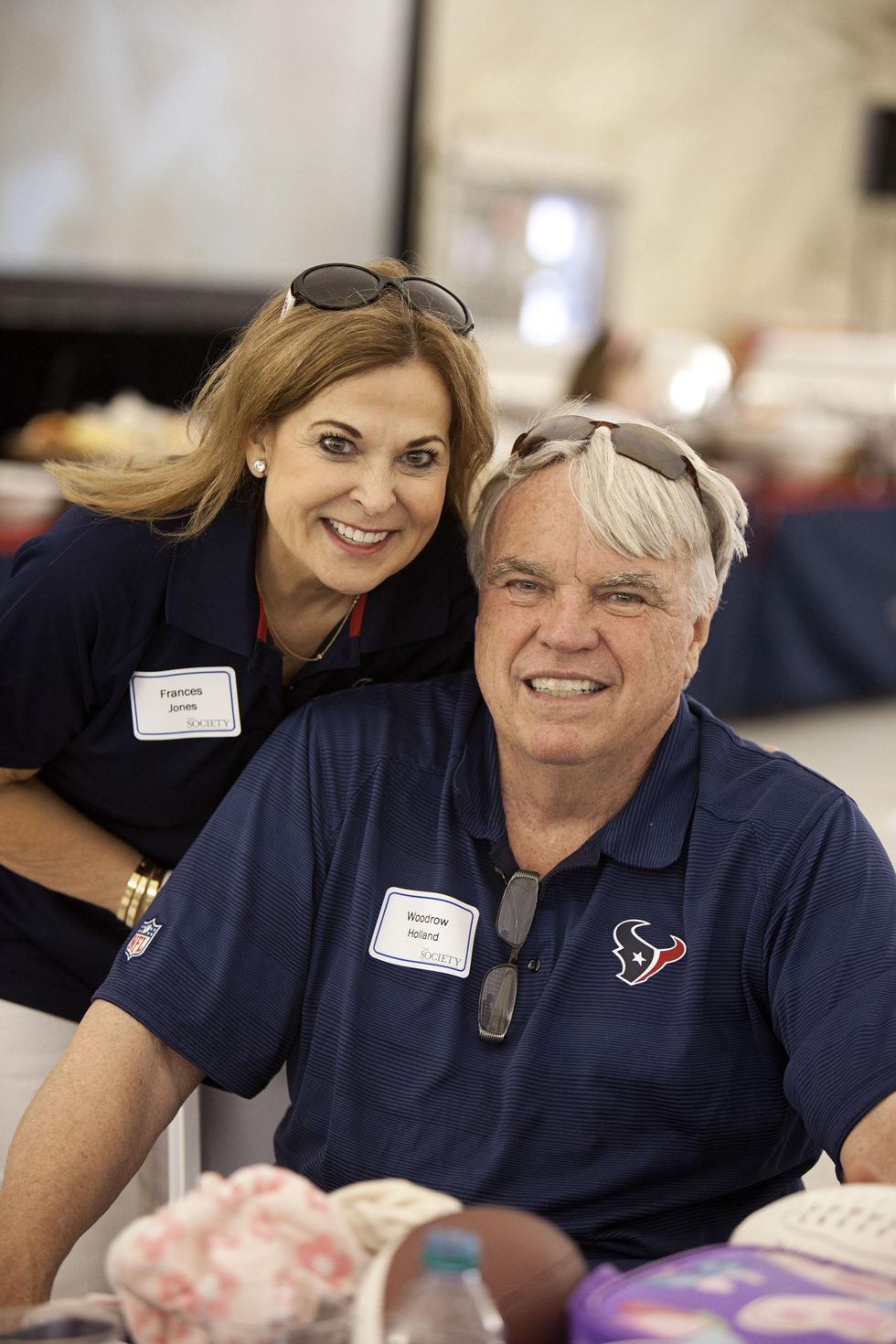 Dr. Frances Jones and Woodrow Holland at The Society for Leading Medicine Houston Texans Family Field Day May 2014