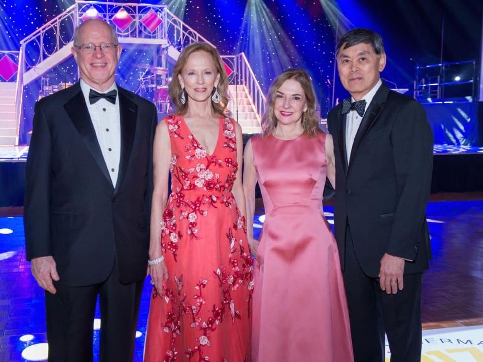 Dr Kevin Lally, Susan Sarofim, Donna Moylan, Dr Benjamin Chu at Memorial Hermann Gala