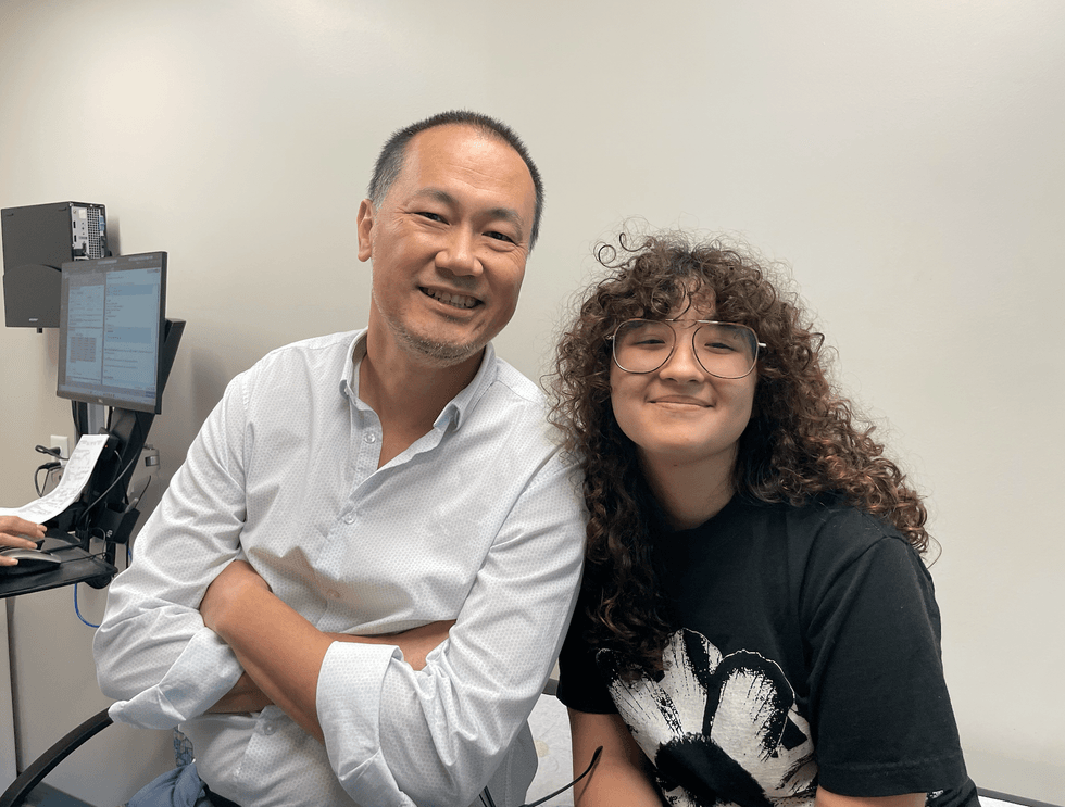 Dr. KuoJen Tsao and Kyla Rocha