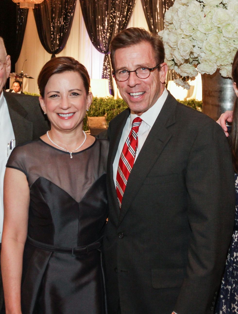 Dr. Lucy Puryear and Jim Nutter at the Women's Chamber of Commerce Hall of Fame Gala December 2014