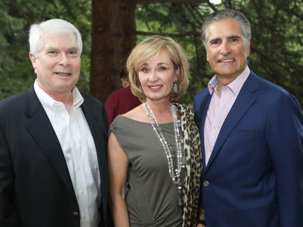 Dr. Marshall Hicks, Cathy and Giorgio Borlenghi at MD Anderson Hines Aspen