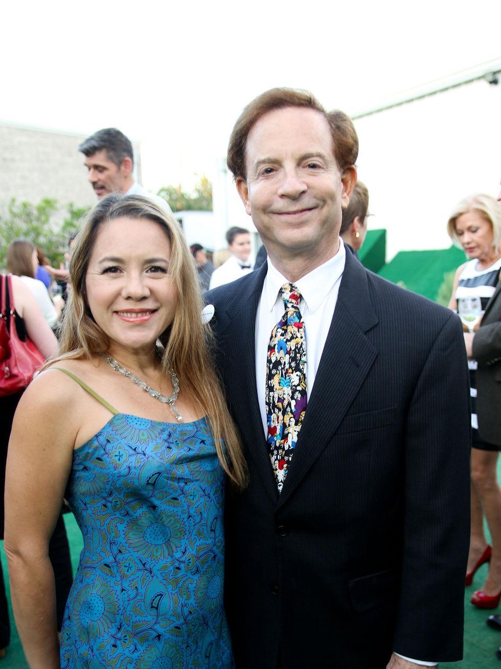 Dr. Penelope Marks and Lester Marks at the Bill Viola Aurora Picture Show Award party October 2013
