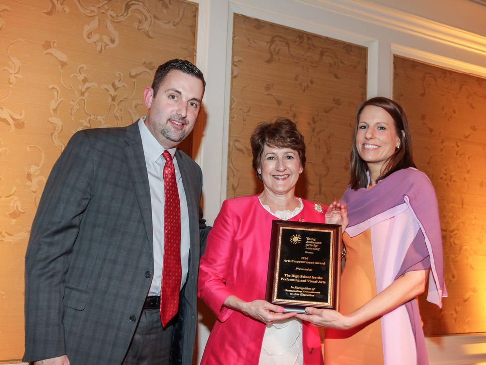 Dr. R. Scott Allen, from left, LuAnne Carter and Mary Curry Mettenbrink at the Young Audiences of Houston Gala April 2014