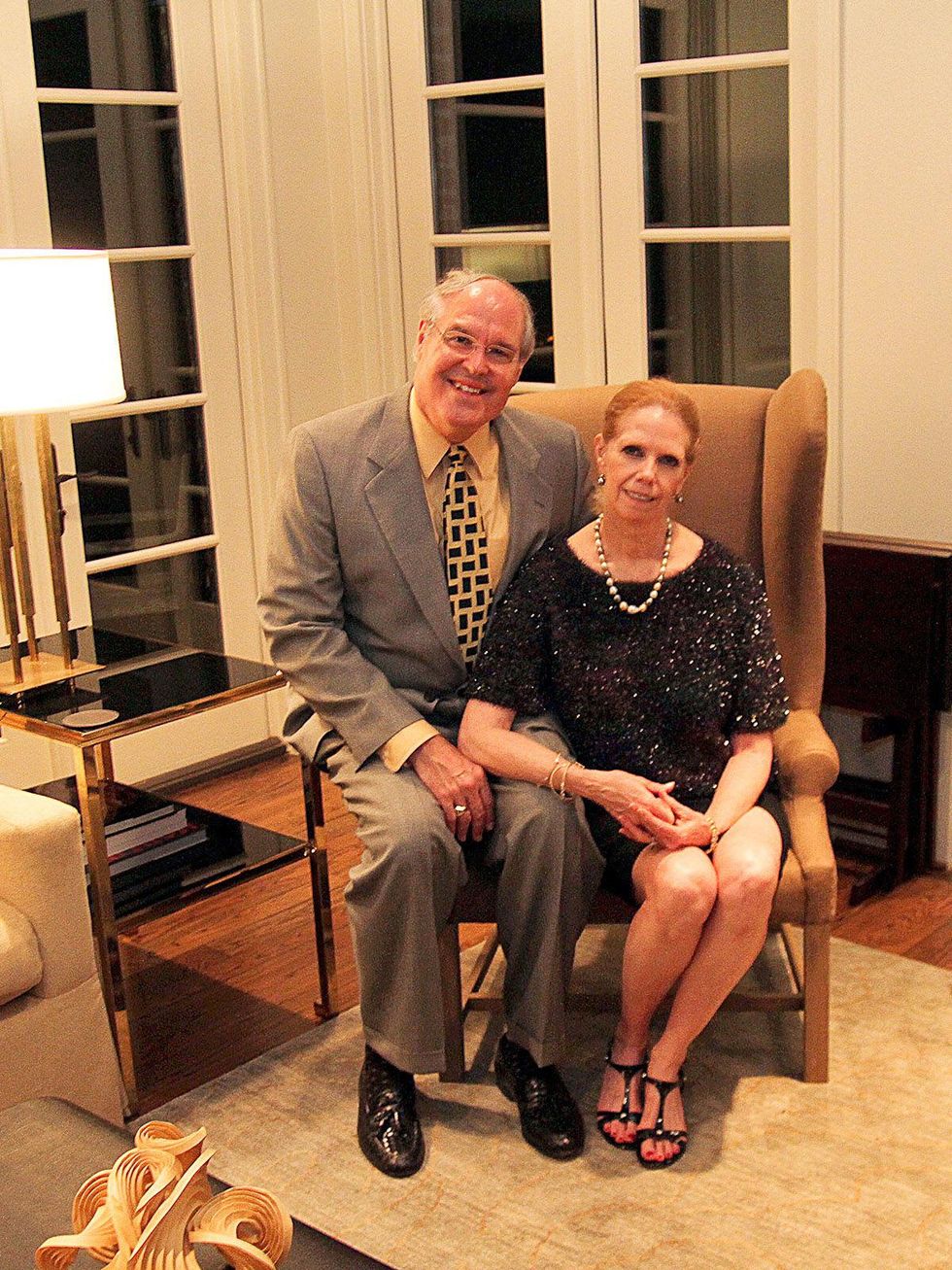 Dr. Robert Card and Karol Kreymer at the Da Camera Opening Night party October 2013