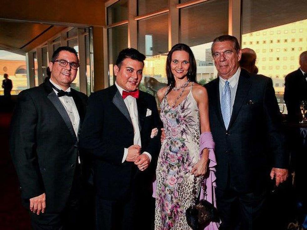 Dr. Roland Maldonado, from left, Edward Sanchez and Gabriela and Daniel Dror at Bering Omega's Sing for Hope