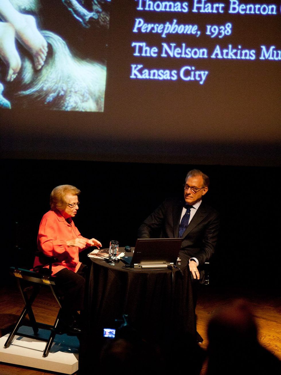 Dr. Ruth Westheimer at MFAH June 2013 Dr. Ruth, Gary Tinterow