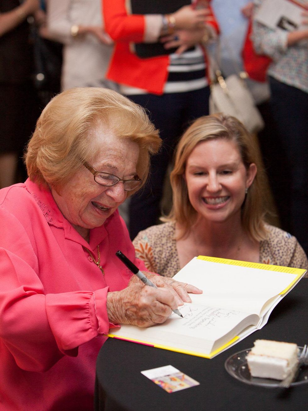 Dr. Ruth Westheimer at MFAH June 2013 Dr. Ruth, Lori Freese