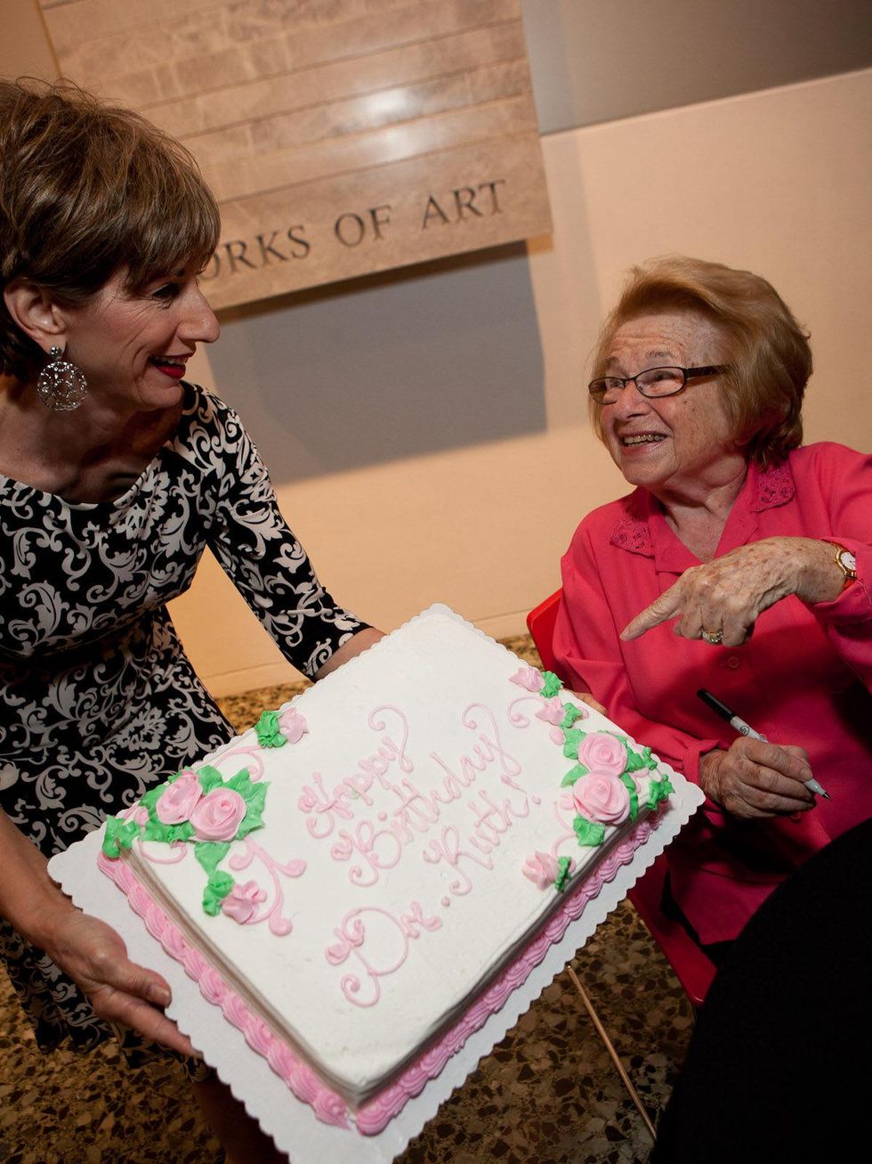 Dr. Ruth Westheimer at MFAH June 2013 Linda Kuykendall, Dr. Ruth