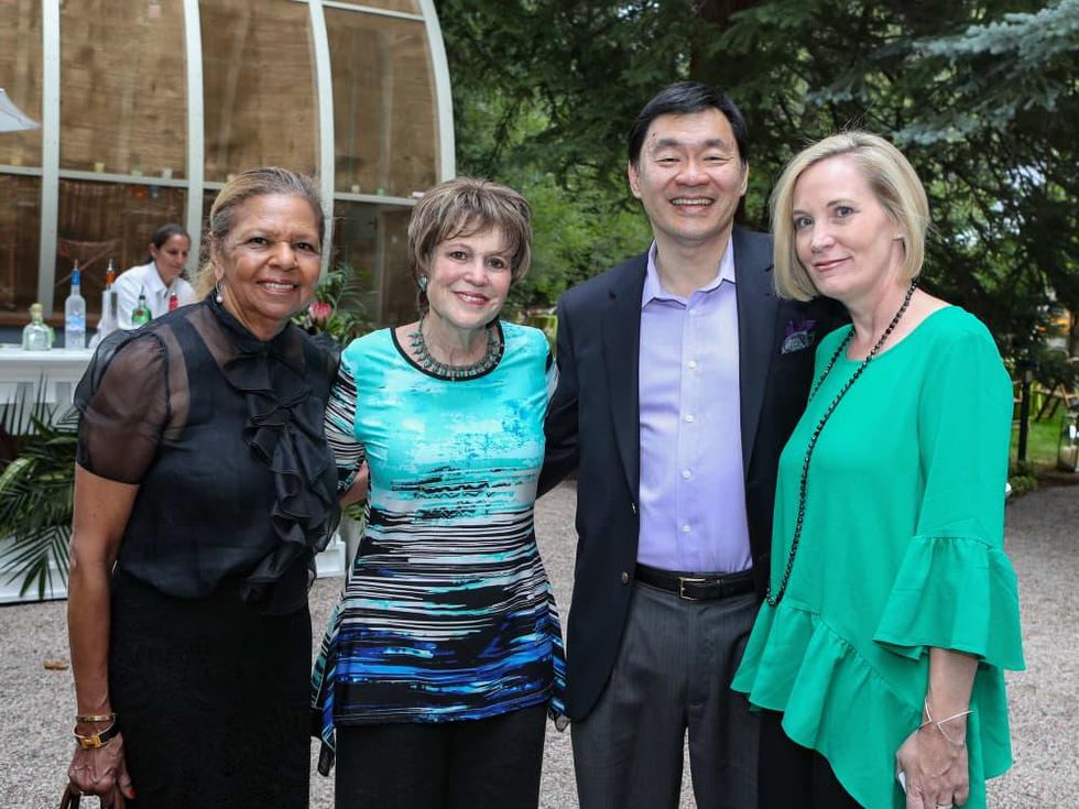 Dr. Yvonne Cormier, Regina Rogers, Dr. Patrick Hwu, Katie Hwu at MD Anderson Hines Aspen