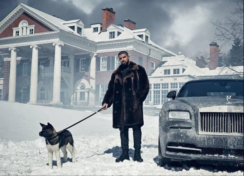 Drake and his dog Diamond