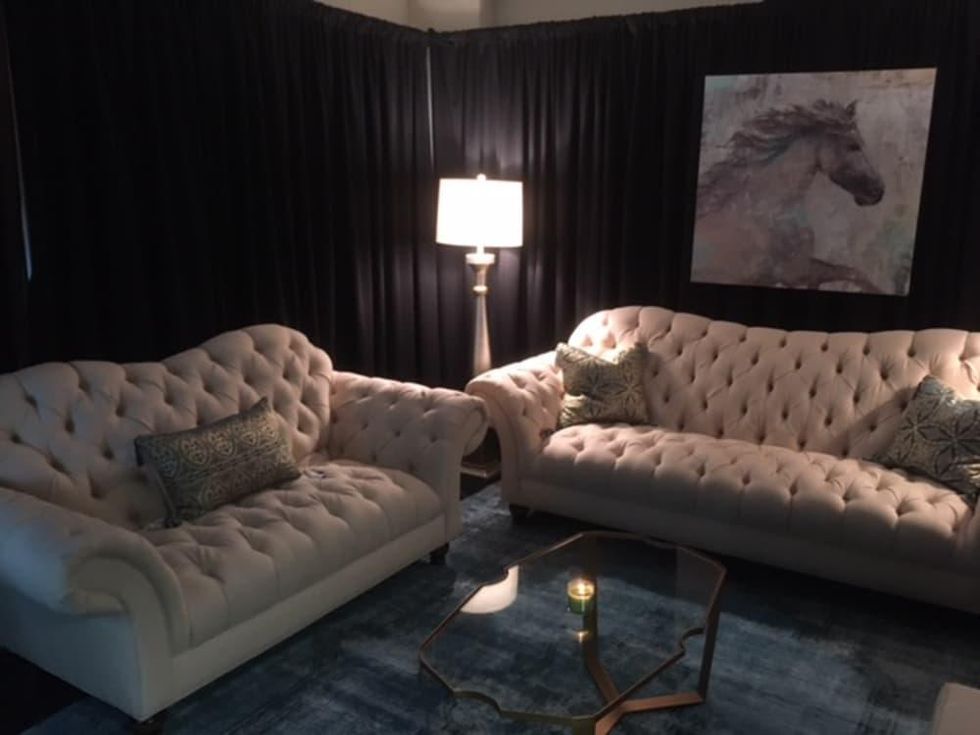 Dressing room area for entertainers at RodeoHouston