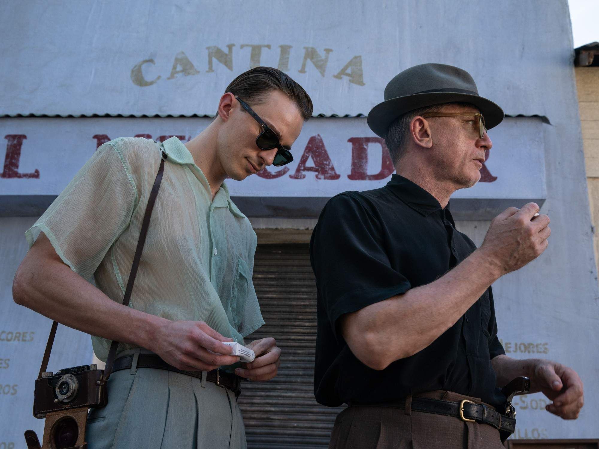 Drew Starkey and Daniel Craig in Queer