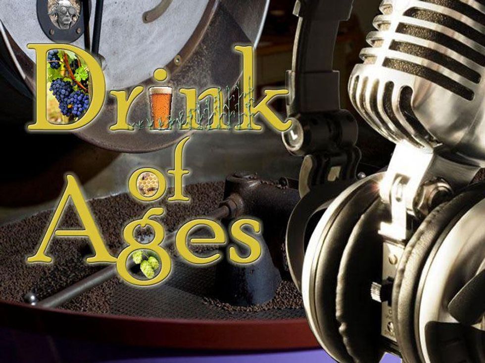 Drink of Ages Radio Show Houston April 2013 mic