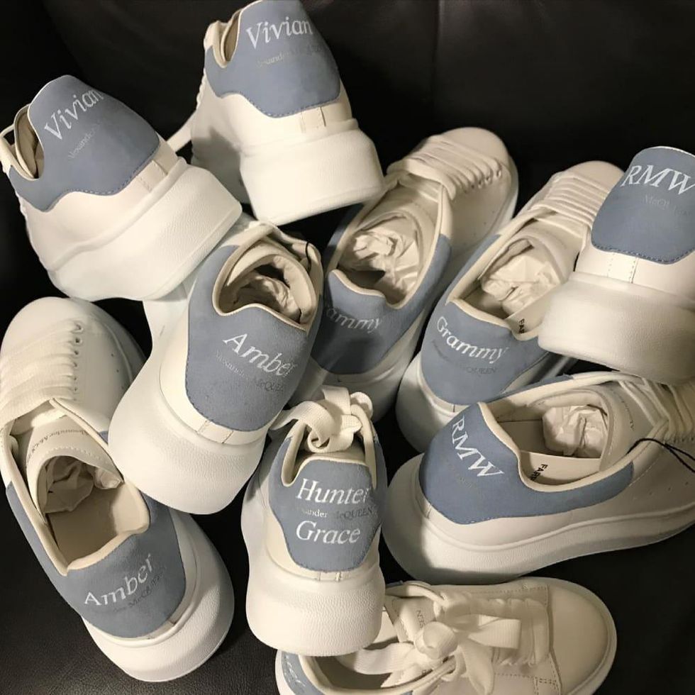 DTLAcustom Tara Martin Alexander McQueen sneakers