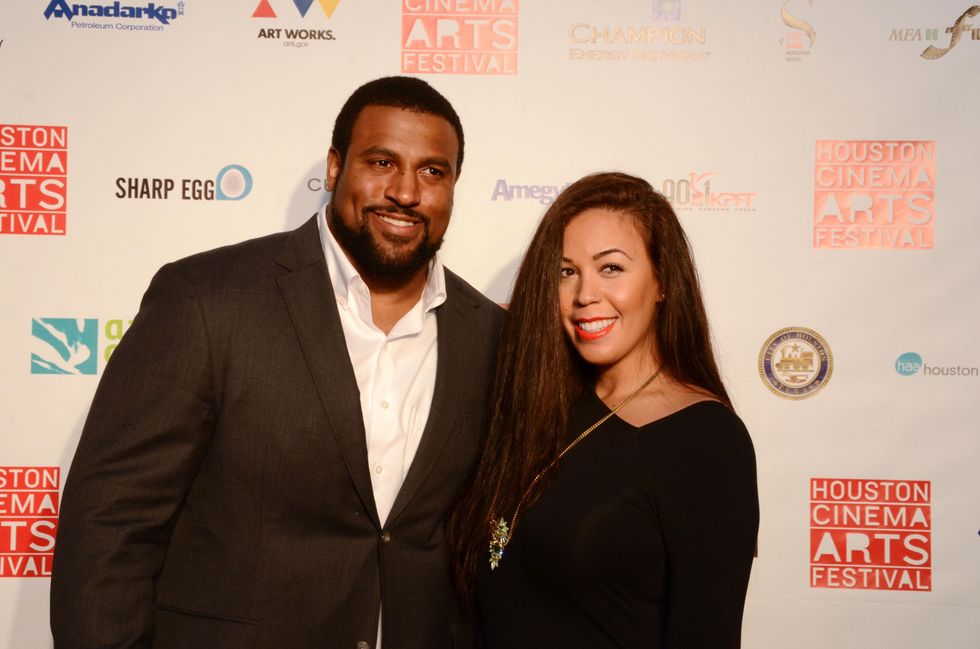 Duane and Devon Brown at the Houston Cinema Arts Festival opening night party November 2013