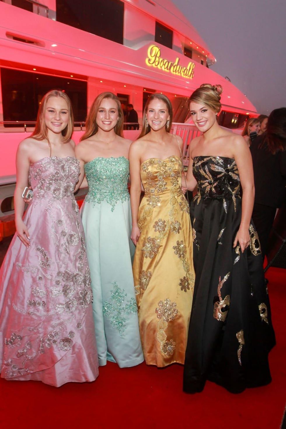 Duchesses Hannah Kirby, Heather Kirby, Devin Peterson and Amberlea Tribble