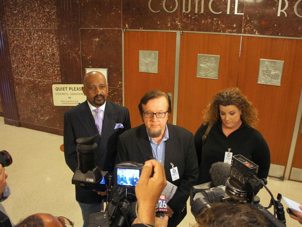 dumpster digging, press conference, March 2013