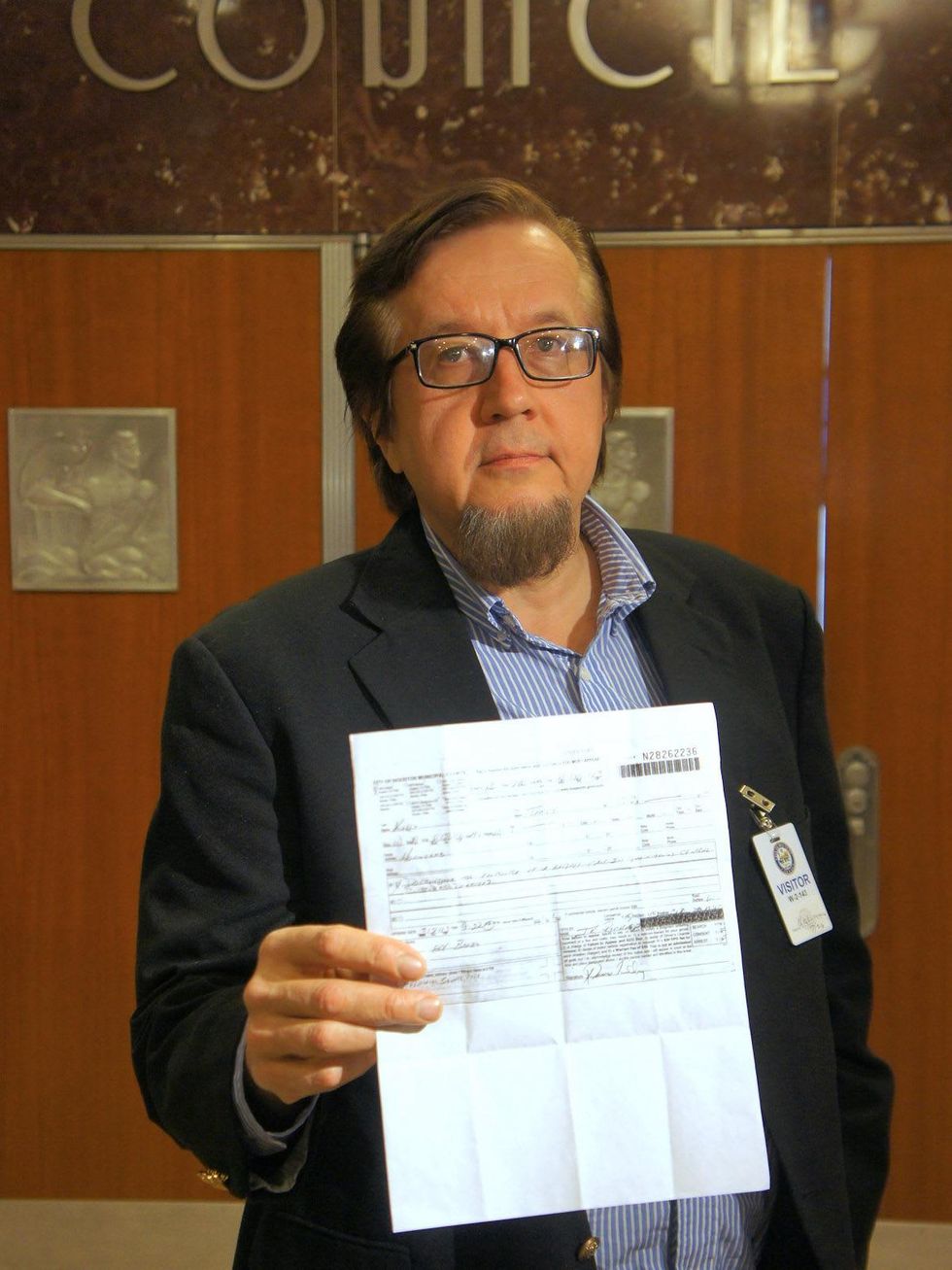 dumpster digging, press conference, March 2013