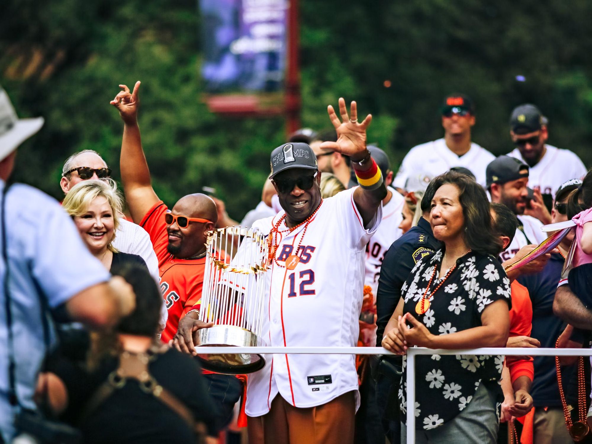 Dusty Baker wife Houston Astros World Series downtown parade 2022