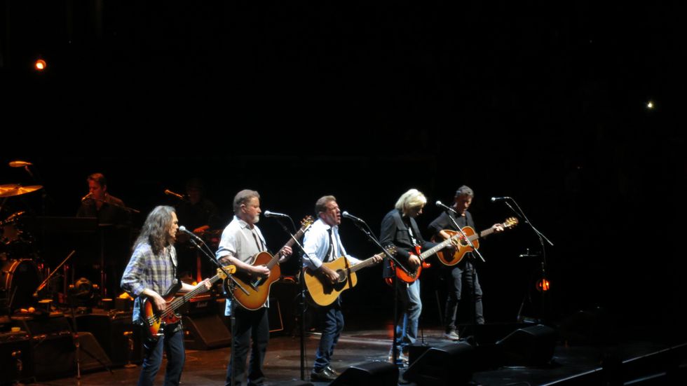 Eagles band members in Philadelphia concert July 2013