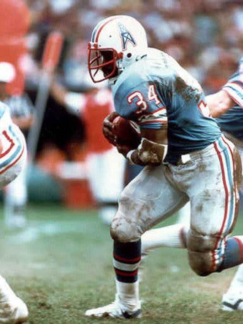 Earl Campbell with the Oilers