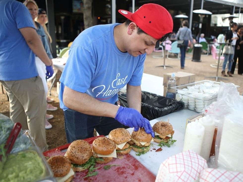 East Hampton pop-up - sandwich station