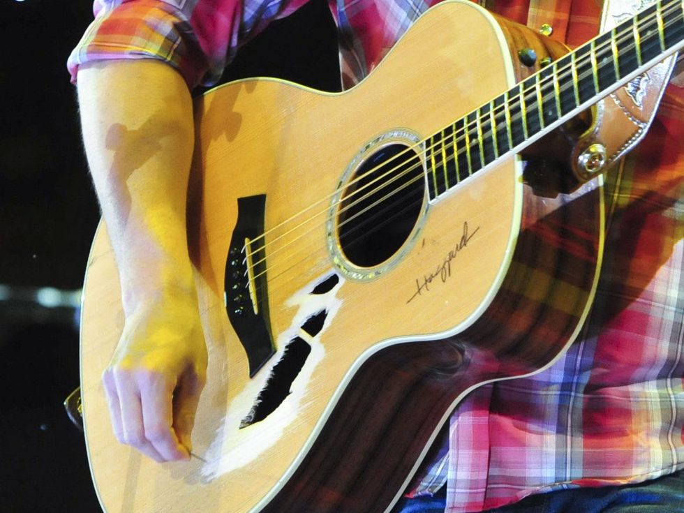 Easton Corbin RodeoHouston rodeo concert guitar March 2014